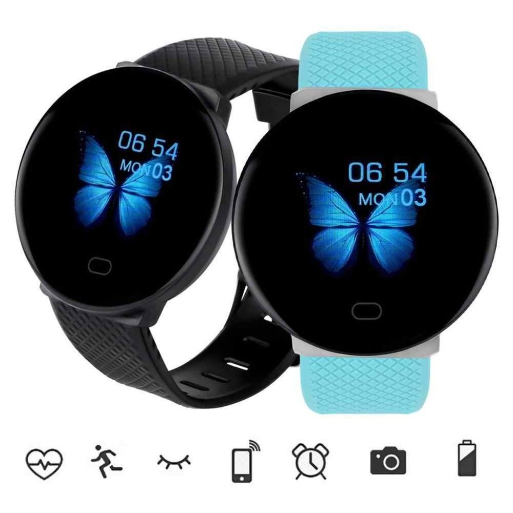 Men Women Smart Watch D19 Blue New